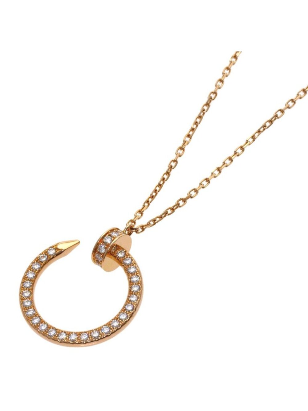 Cartier Juste un Clou Diamond Necklace 18K Pink Gold